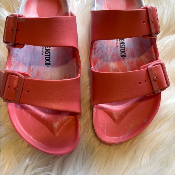 NWT Birkenstock Arizona EVA Slide Sandal Watermelon Multi Size 10.5 - Picture 5 of 8